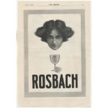 Rusbach Table Water 1905-full page black and white advertisement-'Rosbach Empress of Table Waters-