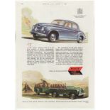 Rover 75 and Land Rover 1951-full page colour advertisement of these two Rover vehicles