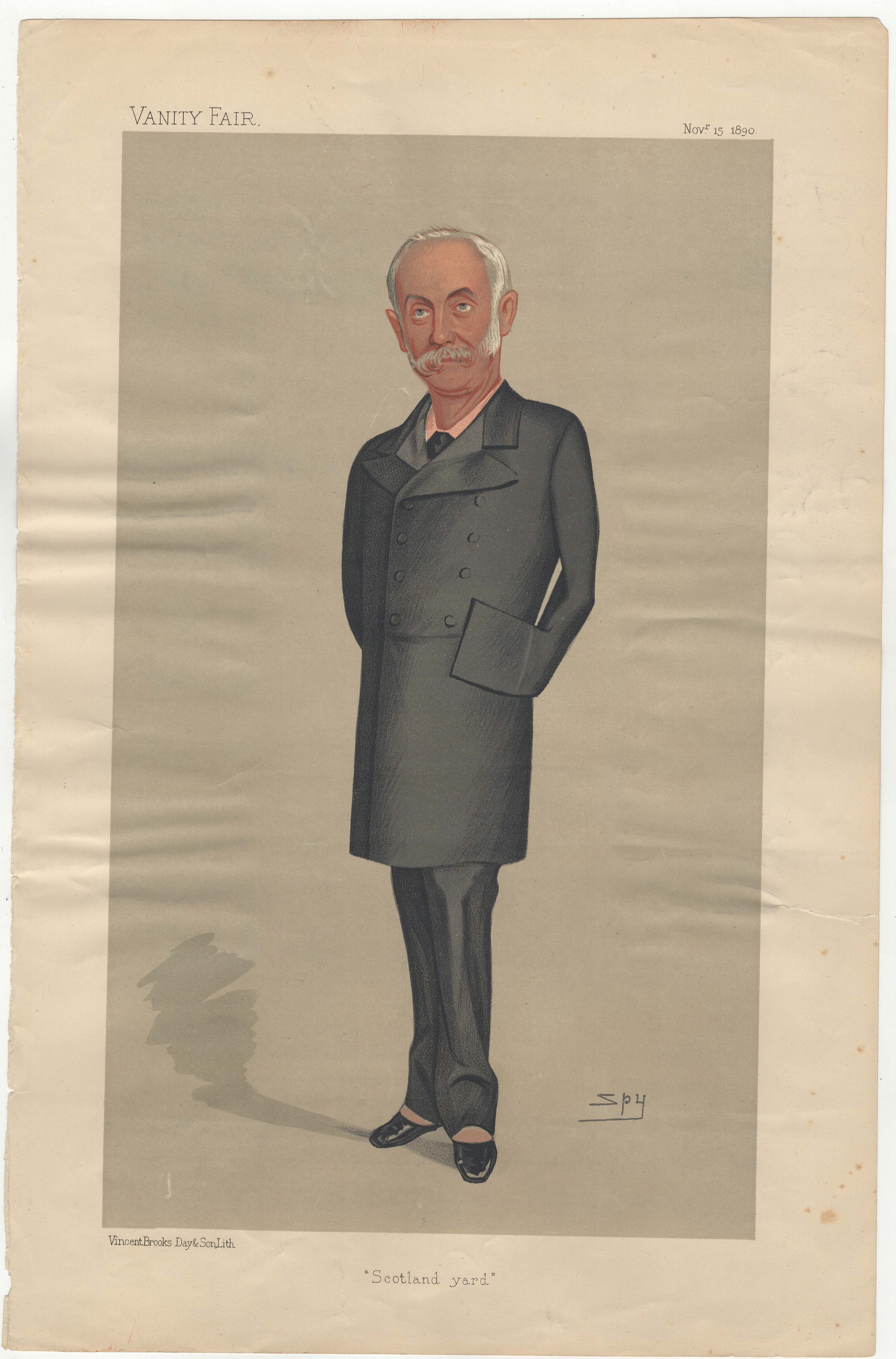 1890-Spy Print-Vanity Fair-Sir Edward Bradford chief commissioner of the Metropolitan Police-