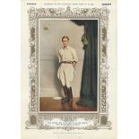 Royalty-King Edward VIII at the Age of25 when Prince Of Wales-coloured poster-ex 1936 (Dec 19th)