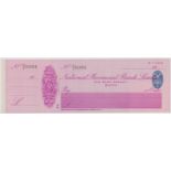 National Provincial Bank Ltd., Bath, mint, order with c/f BO 19.2.36 in plum. Printer: Blades,