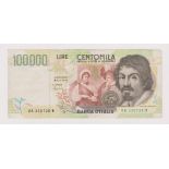 Italy 1994 100,000 Lire, Raphael, P118, VF