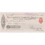 Capital & Counties Bank Limited, Sudbury Branch (Late Messrs Oakes, Benvan, Tollemanche & Co.) Used,