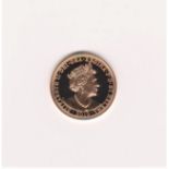 2019 Gold Sovereign, St. Helena, proof like (Wellington)