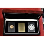 2018 Operation Chastise (Dam buster Raid) two coin set Gibraltar £5 silver proof and gold