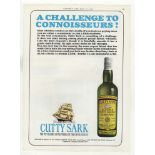 Cutty Sark Whisky 1963-full page colour advertisement-very fine 92 x 122