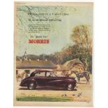 Morris Saloons 1950-full page colour advertisement-'The Quality First'-Morris Price for an Saloons-