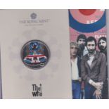 Great Britain 2021 The Who £5 Coloured, BUNC in Royal Mint pack (Scarce)