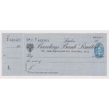 Barclays Bank Limited, 53 The Broadway, Ealing, W.5. Mint, order with c/foil BO 1.7.43. Black on