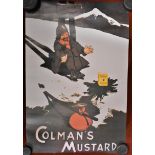 To Klondike' - Colman's Mustard coloured poster. Measurements 64cm x 42cm