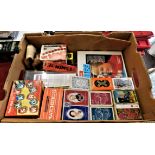 Games-A box of board games including vintage Othello-Ox Blocks-Mastermind-Word Yahtzee (No timer)