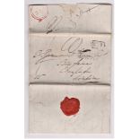 Great Britain-postal History-undated EL from Great Malvern posted to London-black boxed No.1
