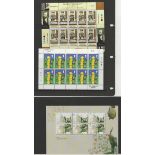 Isle of Man 1999-2011 including Europa Parks and Gardens S.G. 830-831 u/m set in 2 sheetlets of