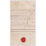 Great Britain EL posted to London cancelled 6/10/1825 Hull 234 in black. Red received cancel 8/10/