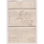 Great Britain 1809-Postal History-EL dated (14.11.1809) Portsmouth posted to Totnes Devon-indistinct