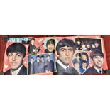 Poster- 'The Beatles' -1960's early poster - fold in poster and slight edge damage-measurements
