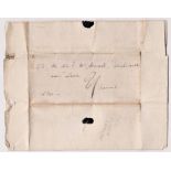 Great Britain 1744 - postal history EL, dated (20.2.1744) Ludlow posted to Looe Cornwall