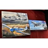 Academy Model Kits - Scale 1/72nd-(3) Airplane Kits-(1) Messerschmitt BF-109 G6-(1)Messerschmitt