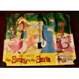 Film Poster- Walt Disney 'The Sword in the Stone', measurements 100cm x 76cm, fold down middle of