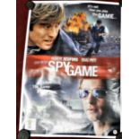 Video Poster-'Spy Game'-starring Robert Redford-Brad Pitt-measurements 62cm x 44cm-crease marks in