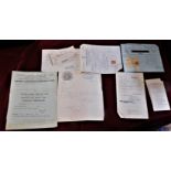 Certificate, Receipts & Letters - Saffron Bloom Lodge-Independent Order of Odd Fellows Manchester