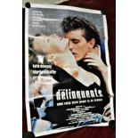 Film Poster - 'The Delinquents' starring Kyle Minogue & Charlie Schlatter, measurements 104cm x 69cm