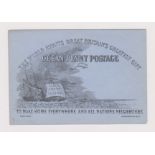 Great Britain 1820-Ocean Penny Postage Envelope By henry Aneley-unused Deraedemaker Reproduction