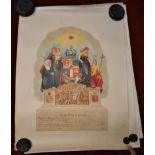 Poster-Odd Fellows - (3) 'Grand Master-The Board of Directors-(2) Unsigned, (1) Signed Brother