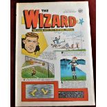 Comic-The Wizard - April 4th 1970-coloured cover/black and white cartoons-good condition