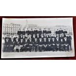 Photographs - Naval Group Photo in black and white, measurements 29cm x 16cm stained on one corner