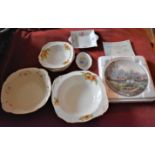 Chinaware Dishes and bowels including Alfred Meakin bowels with floral design (5) Crown