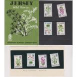 Jersey 1972-Wild Flowers of Jersey-SG69-72 u/m set Jersey P.O presentation pack containing SG69-72