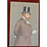 Portrait (Vanity Fair) - coloured print of King Edward VIII in top hat and tails (As P.O.W) artist