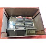 Lantern Slides-Magic lantern slides in a box (80+) including cathedrals and religious, Boer War