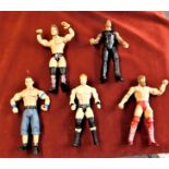 Wrestler-(5) with moving parts excellent condition