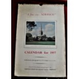 Calendar - 1957 'Norwich' (A Fine City), published by Norwich Union Life Insurance Society,