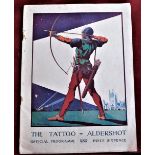 Official programme of Search Light Tattoo - Rushmoor Aldershot-June 10th-17th 1933. Very good