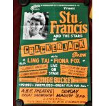 Poster-'Cracker Jack'-starring Stu Francis-and the stars of Cracker Jack-measurements 74cm x 48cm