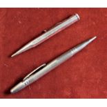 Pencils - (1) silver propelling pencil by 'Yard. O. Leette', 10cm long initialled B.M.G. (1)