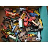 Toy cars-An Assortment of small toy cars-Matchbox and Corgi-play worn-unboxed
