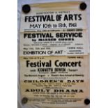 Posters Festival of Arts - Hunstanton & District's (6) posters 1961-1966-(4) 1967-black and white-