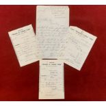 Letter-(Receipts) 23rd Sept 1942-a letter from A.H. Smith who is hospitalised to F.J. Pitstow