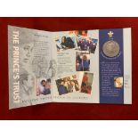 Booklet In Case-H.R.H The Prince of Wales Fiftieth Birthday with Commemorative Crown-excellent