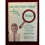 Booklet-'Protect that Child'-Children depend on You-Cambridge District Odd fellows 1957-contents