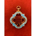 Masonic Westminster Keystone Lodge 1721 Jewel, silver gilt and enamel.