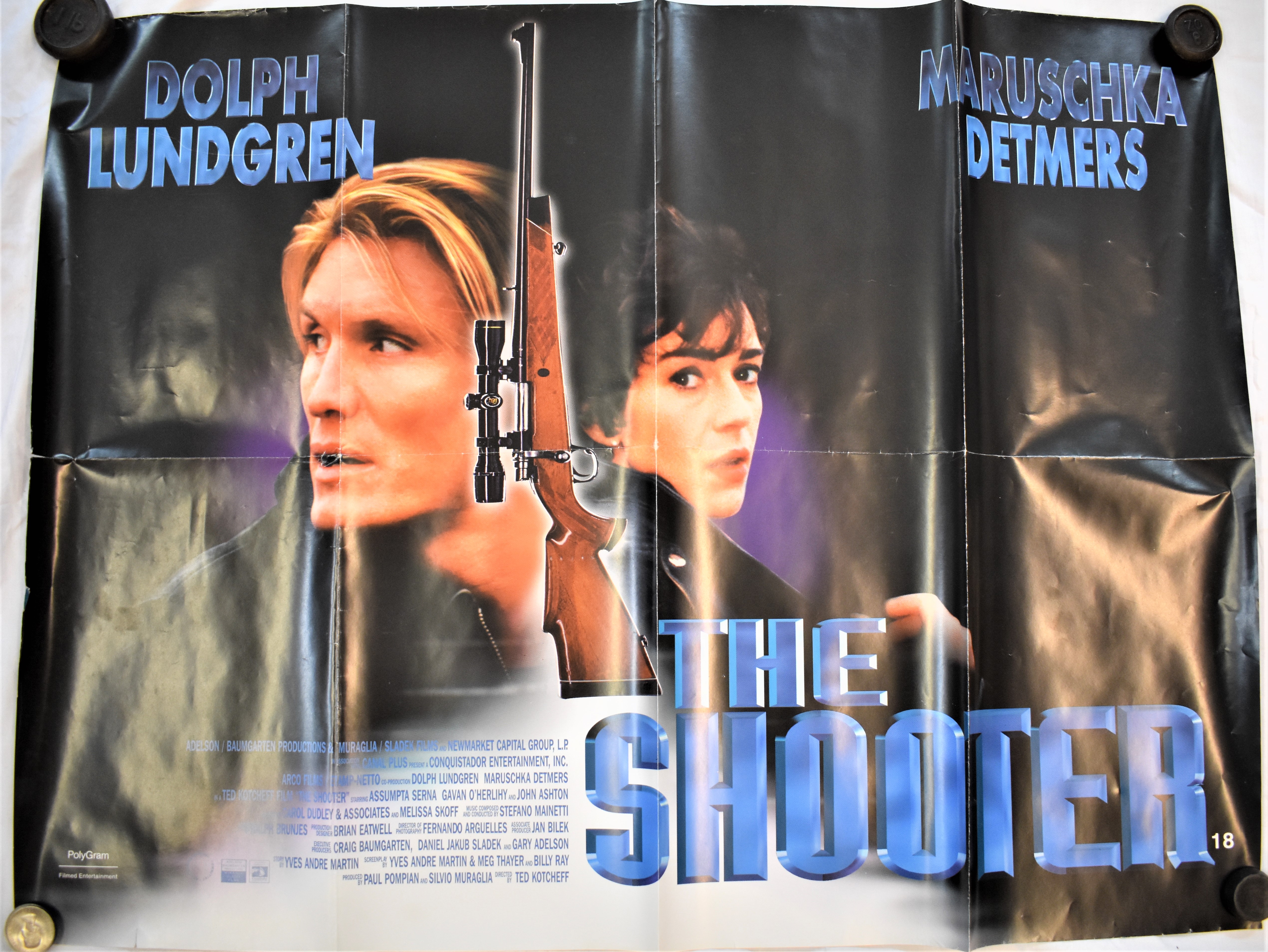 Film Posters (5) 'The Shooter' starring Dolph Lundgren & Makuschka Detmers, double sided poster. - Image 5 of 5