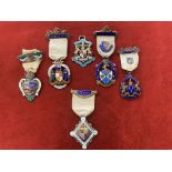 Royal Masonic Institution for Girls Stewards Jewels (6), including Durham 1912, Northumberland 1920.