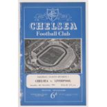 Chelsea v Liverpool (postponed) 1952/53 - Postponed programme Chelsea v Liverpool 6th December 1952.