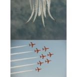 Aviation Photography (6x9) four images of the Royal Air Force Red Arrows display team.