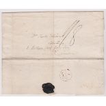 Great Britain 1827-Postal History-EL dated 23rd Jan 1827 posted to London partial Jan 24th 1827